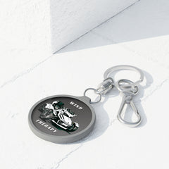 Wind Therapy Can-Am Spyder Motorcycle Acrylic Keychain | Charcoal Grey