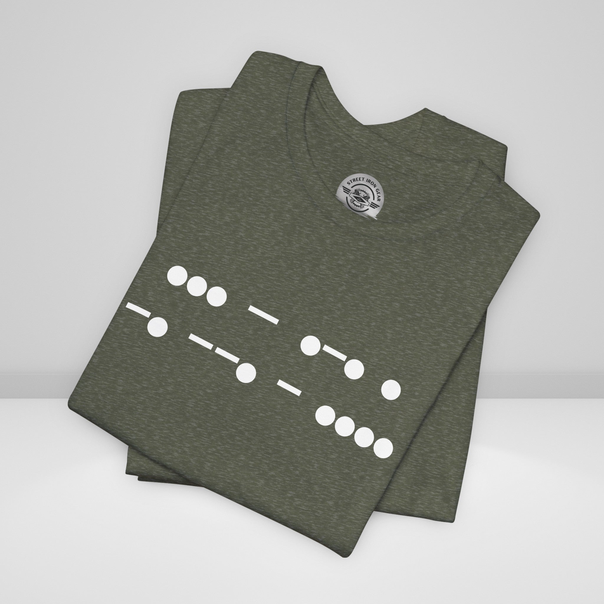 Morse Code 'Strength' Crew Neck TShirt