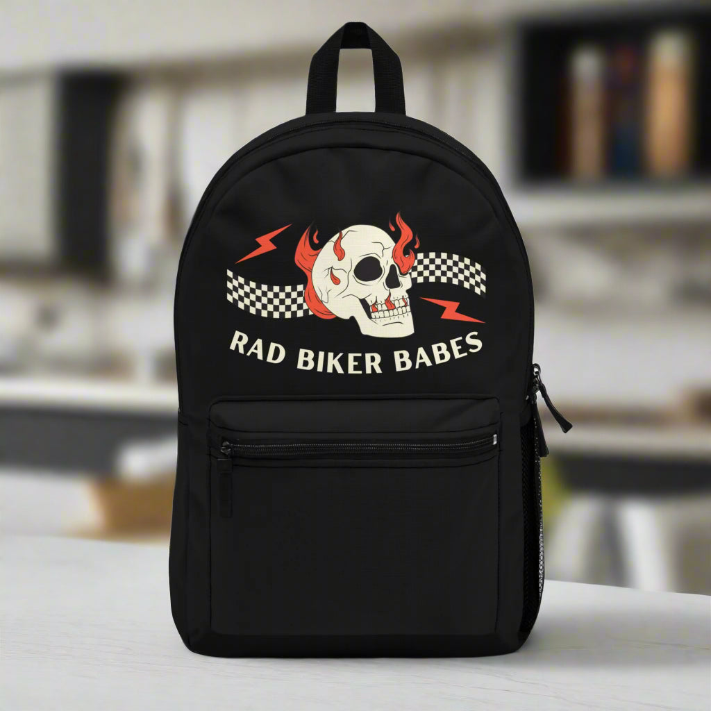 Ladies Rad Biker Babes Motorcycle Travel Backpack