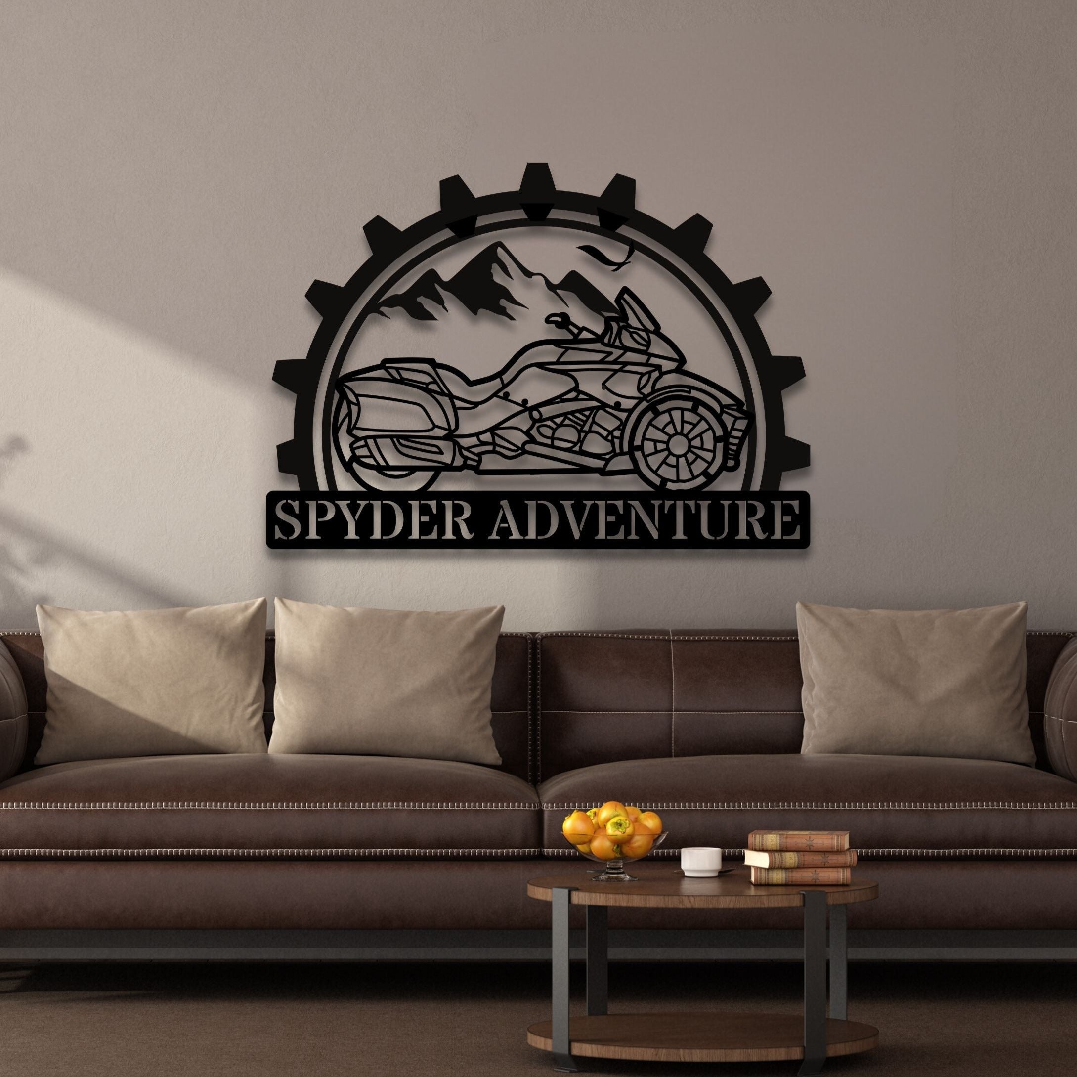 Can-Am Spyder Motorcycle Metal Wall Art