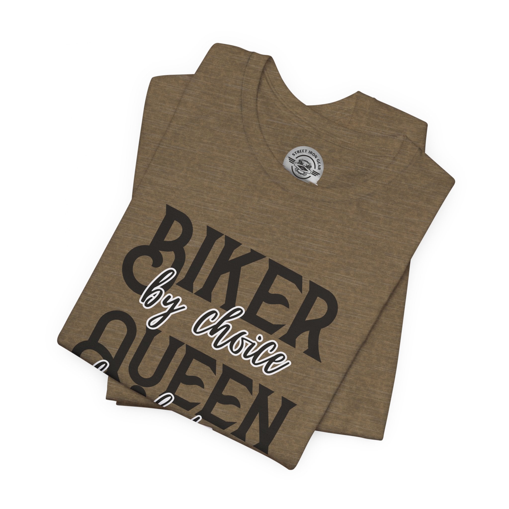 Ladies Biker-Themed Crew Neck TShirt