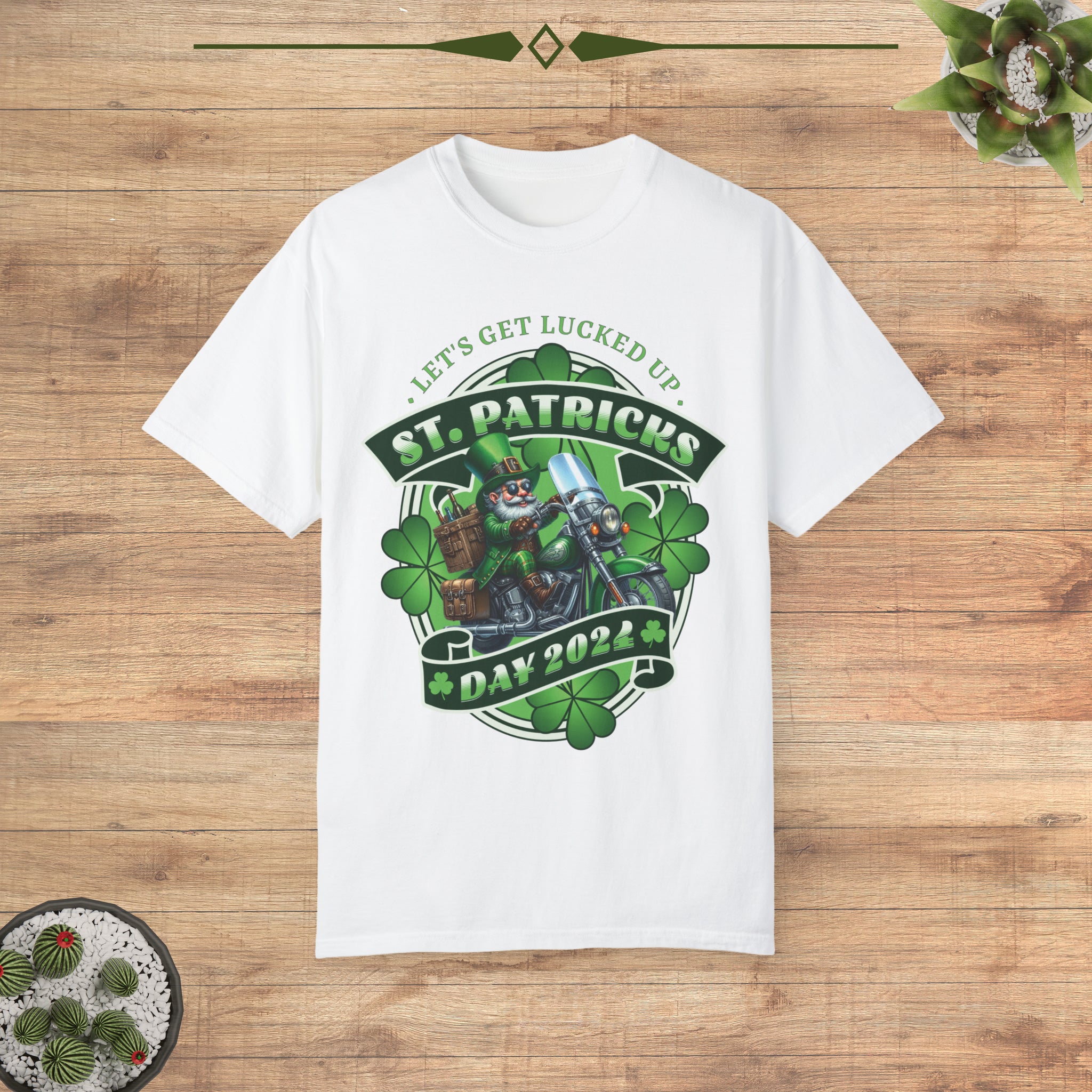 St Patrick's Day Crew Neck Tshirt - Let's Get Lucked Up