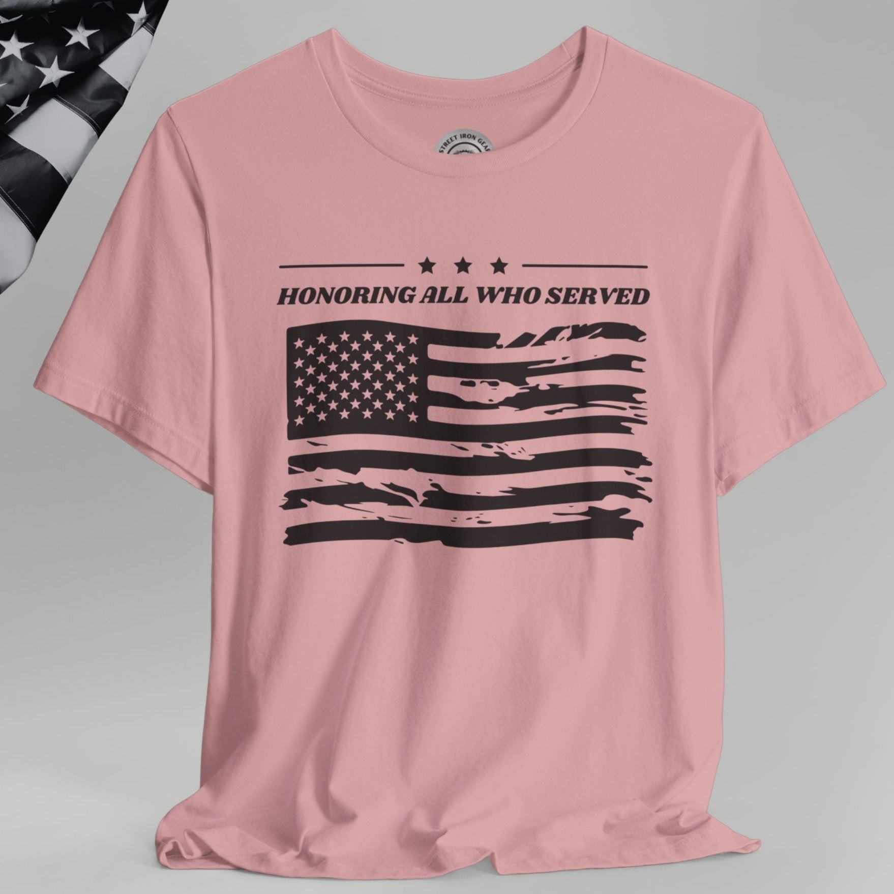 American Veteran Flag Crew Neck TShirt