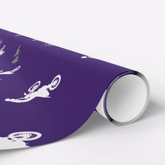 Purple Motocross Dirt Bike Gift Wrap
