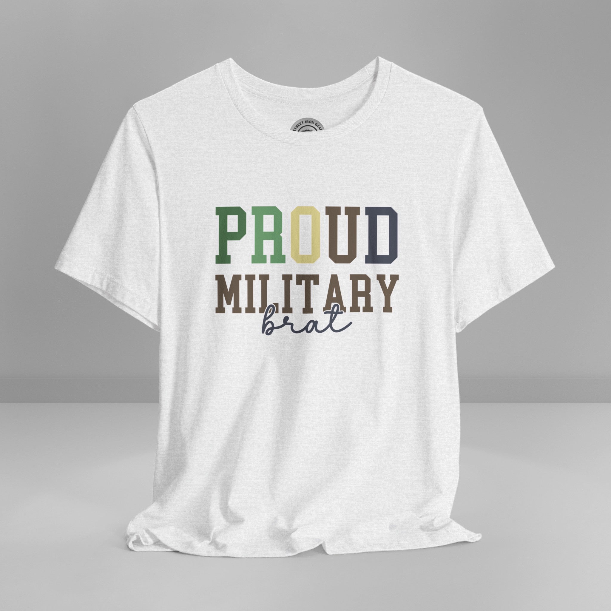 Proud Military Brat Crew Neck TShirt