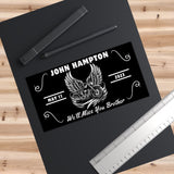 Winged Cruiser Design Biker Memorial Bumper Sticker