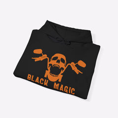 Motorcycle Hooded Sweatshirt | Black Magic