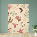 Boho Western Design Sherpa Fleece Blanket