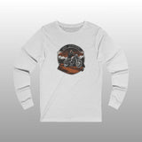 Vintage Style Motorcycle Culture Long Sleeve Crew Neck TShirt