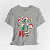 Funny Christmas Skull Crew Neck TShirt