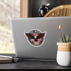 Daytona Bike Week 2026 Patriotic Eagle & Flag Decal