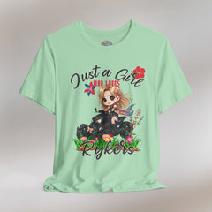 Ladies Can-Am Ryker Chibi Girl Boho Flower T-Shirt