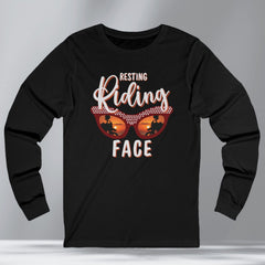 Sarcastic Motorcycle Long Sleeve Crew Neck TShirt