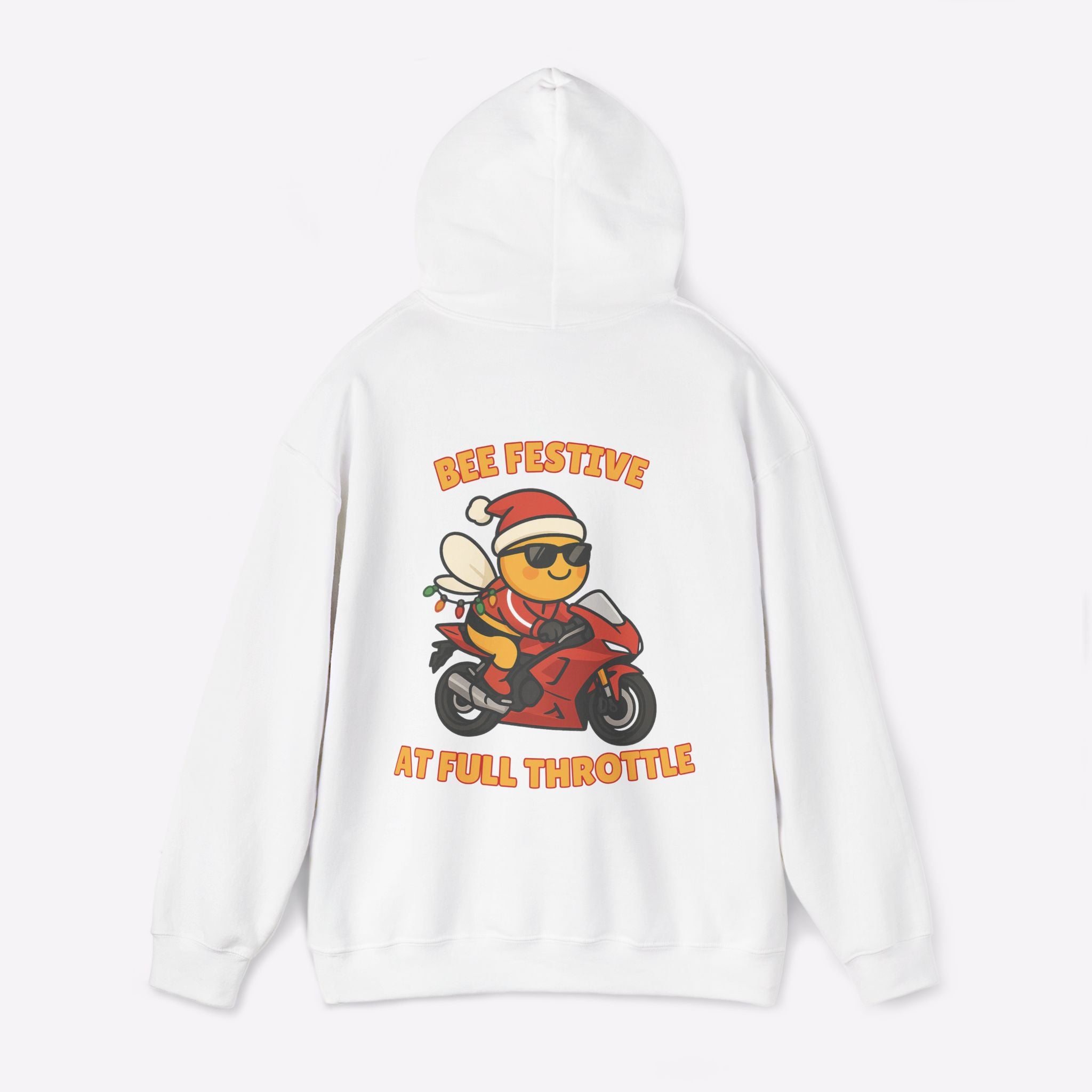 Biker Bee Christmas Hoodie | Full Throttle by Motorcycle Inn