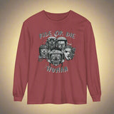 Halloween Zombie Biker Long Sleeve Crew Neck TShirt