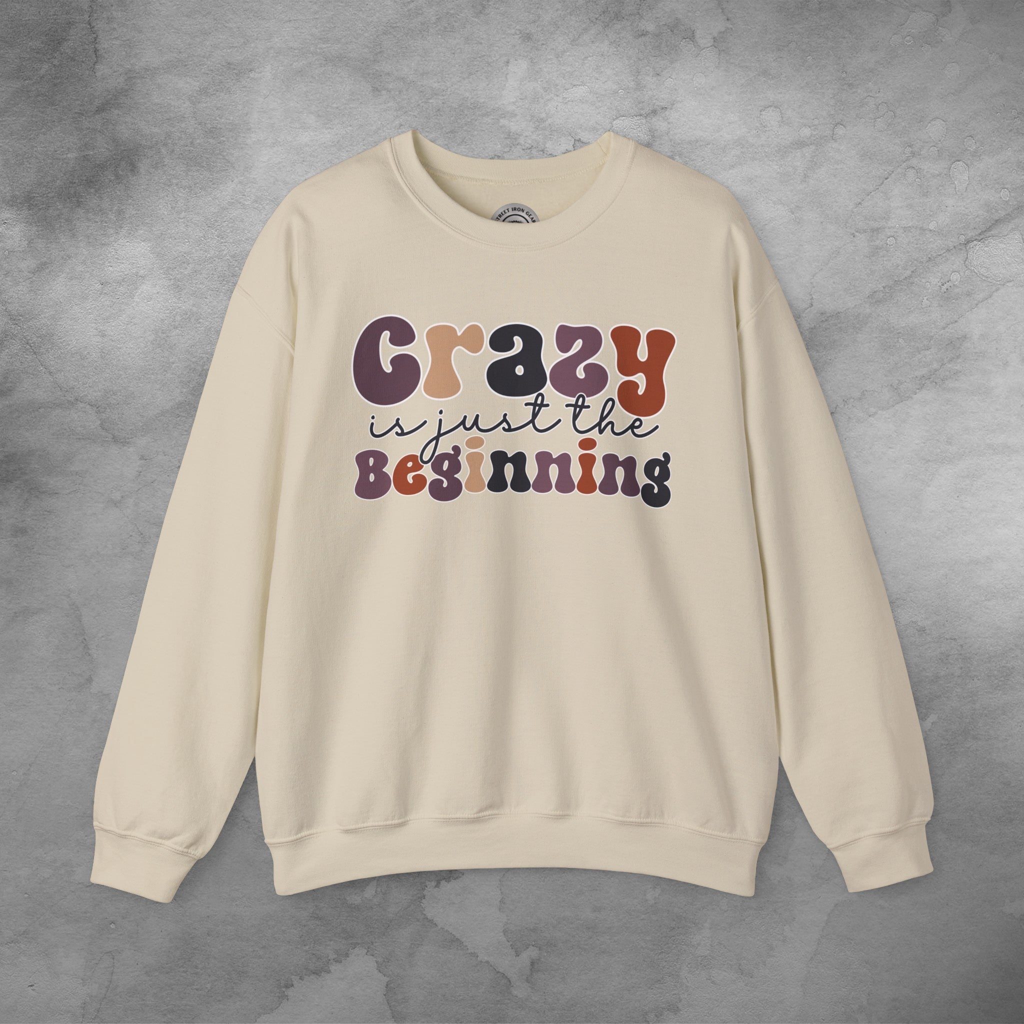 Funny Retro Crew Neck Sweatshirt