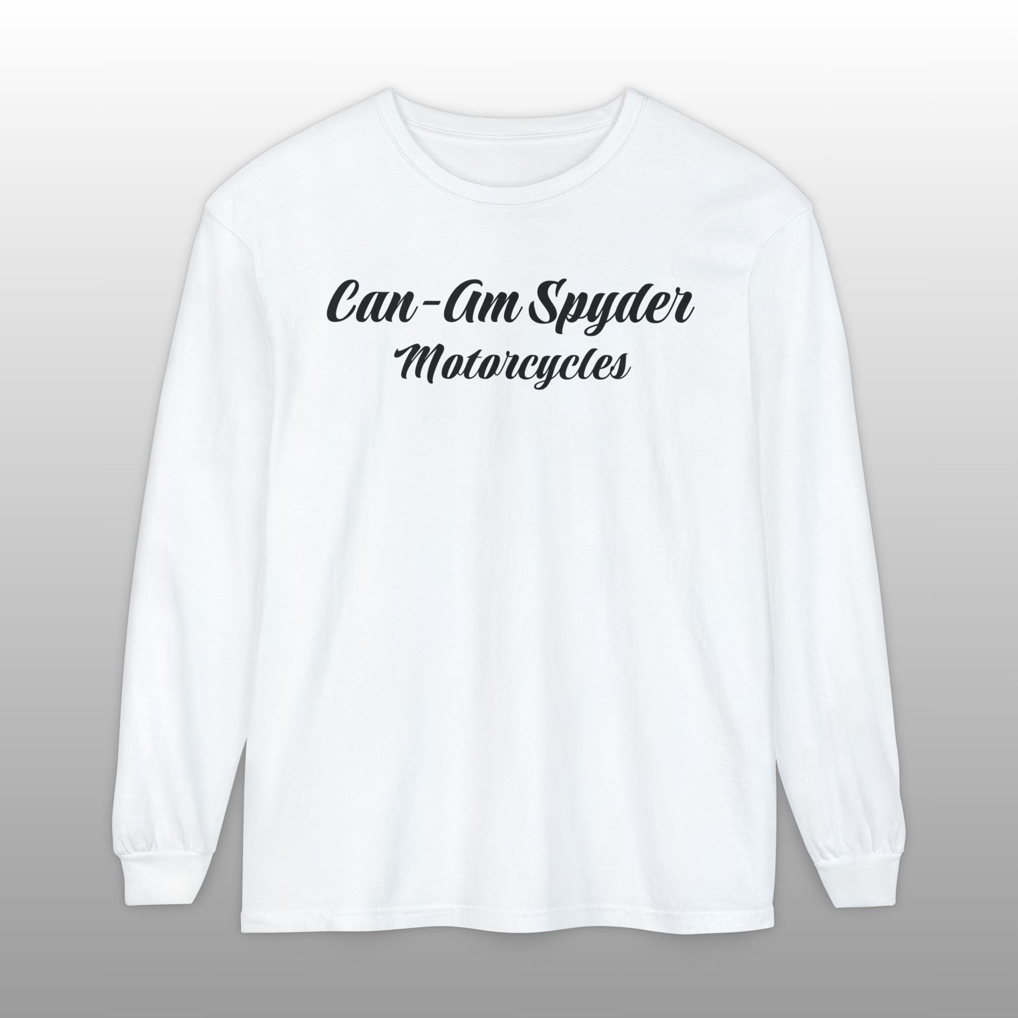 Can-Am Spyder Script Text Long Sleeve TShirt