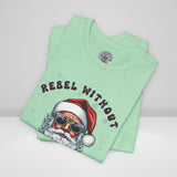 Biker Santa Christmas Crew Neck TShirt