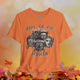 Halloween Zombie Biker Crew Neck TShirt