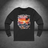 Daytona Bike Week 2025 Watercolor Graphic Long Sleeve Crew Neck TShirt