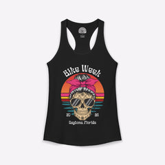 Daytona Bike Week 2026 Women's Boho Skull Racerback Tank