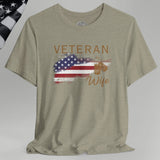 American Veteran Wife Crew Neck TShirt