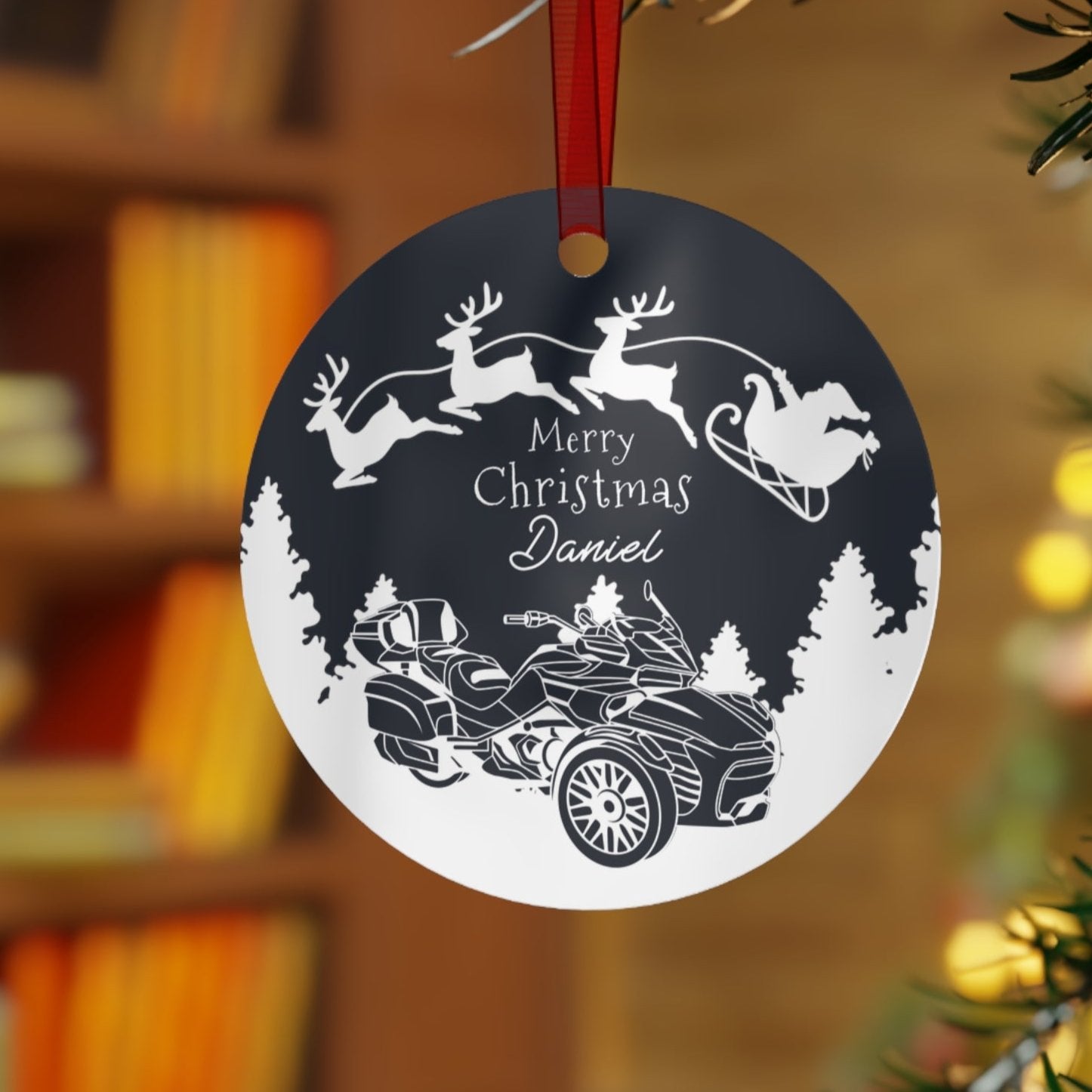 Can-Am Spyder | Ryker Aluminum Christmas Ornament (Customizable)