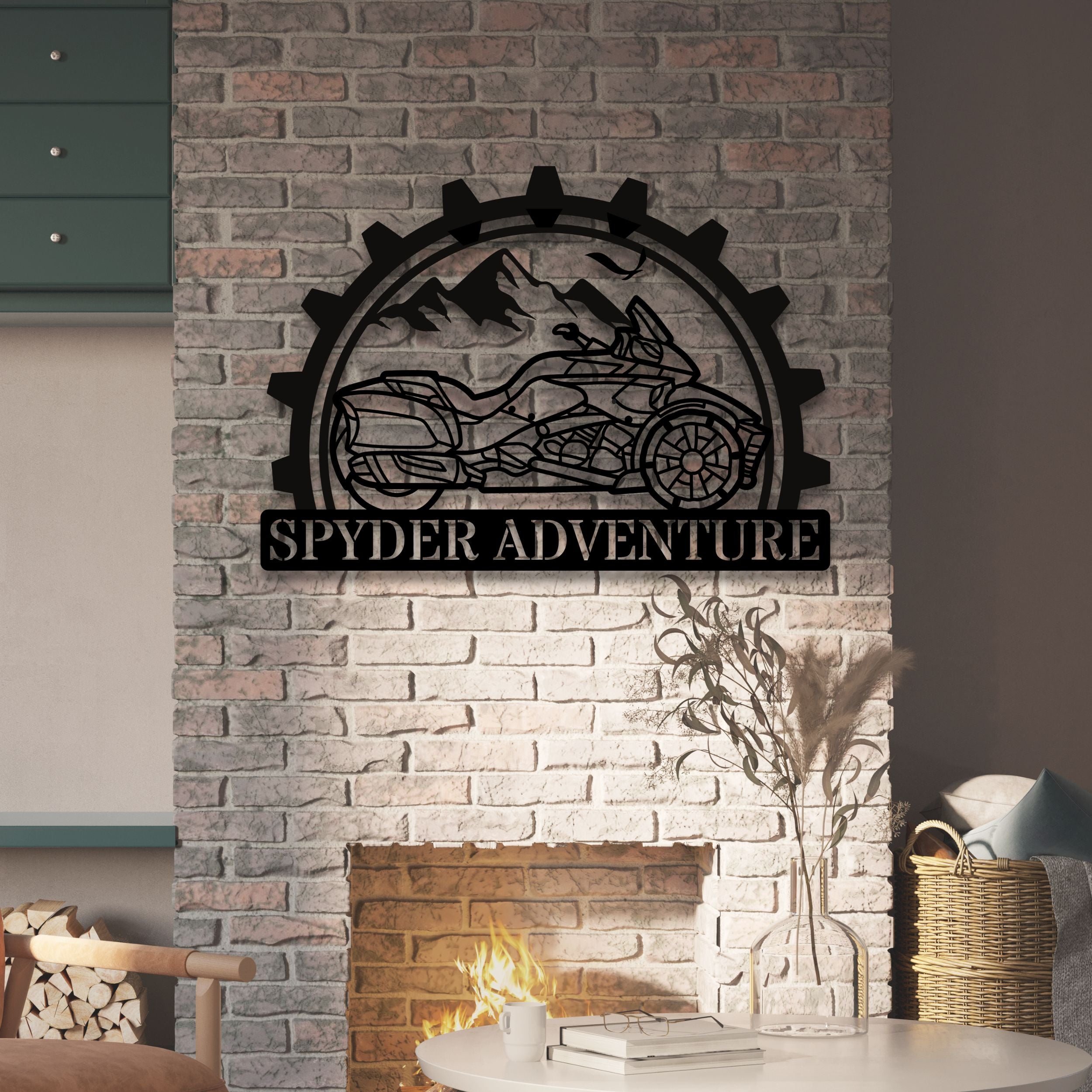 Can-Am Spyder Motorcycle Metal Wall Art