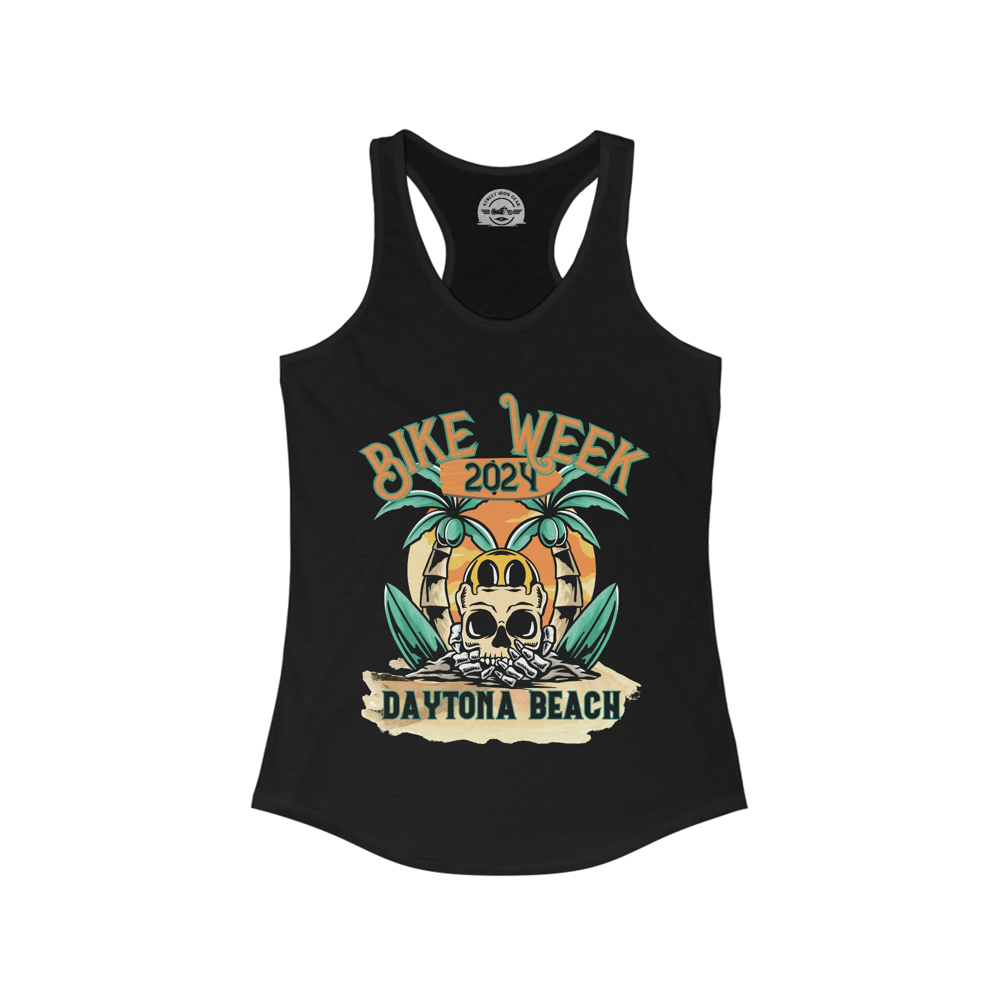 Daytona Beach Bike Week 2024 Womens Racerback Tank