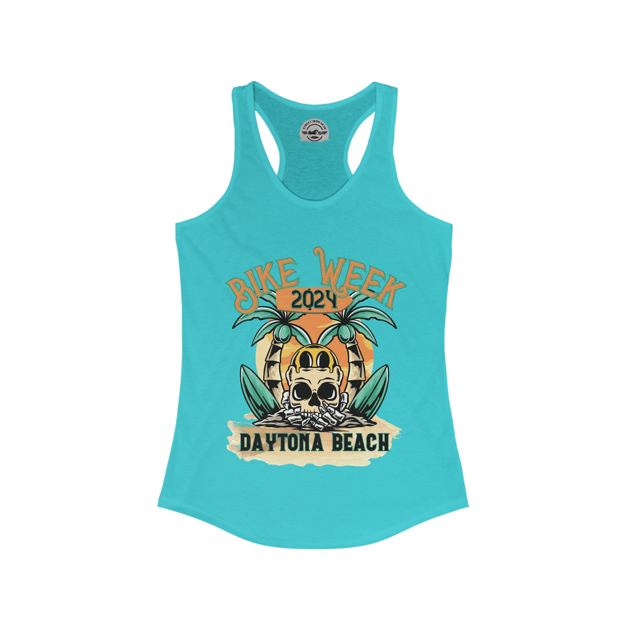 Daytona Beach Bike Week 2024 Womens Racerback Tank