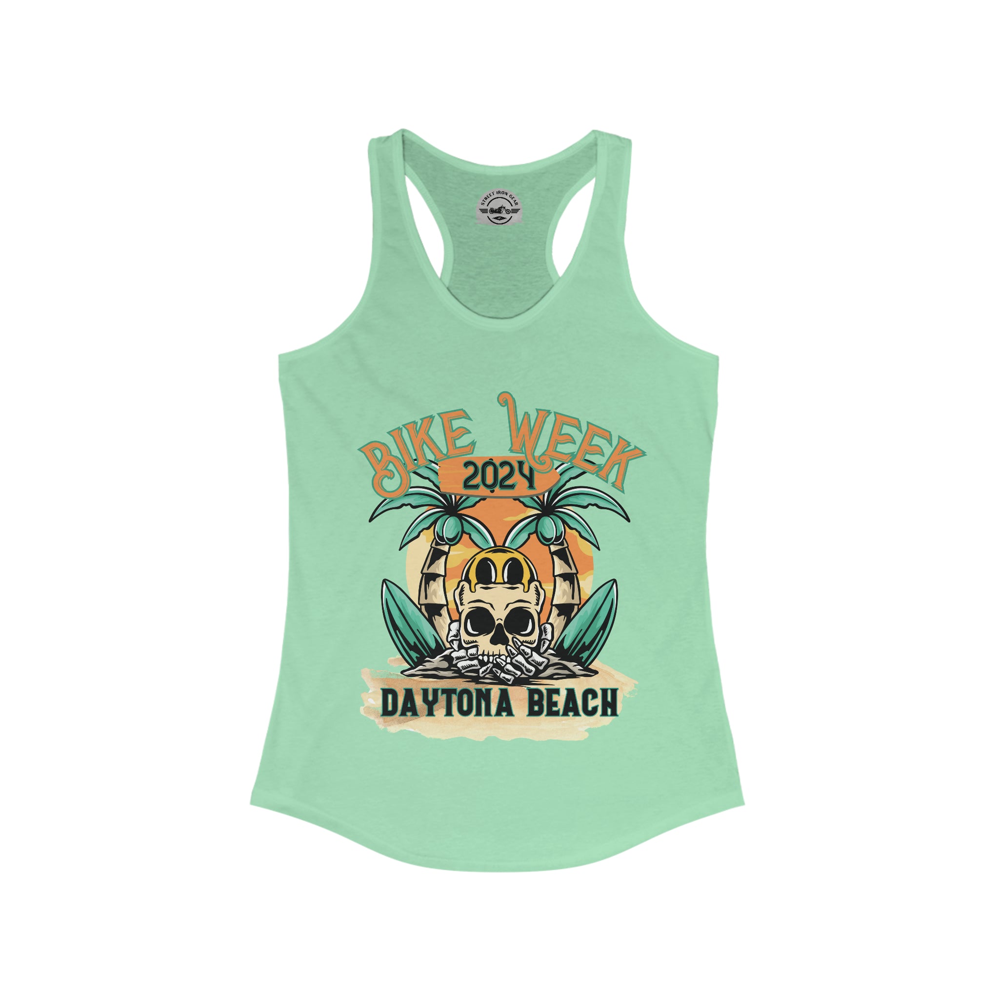 Daytona Beach Bike Week 2024 Womens Racerback Tank