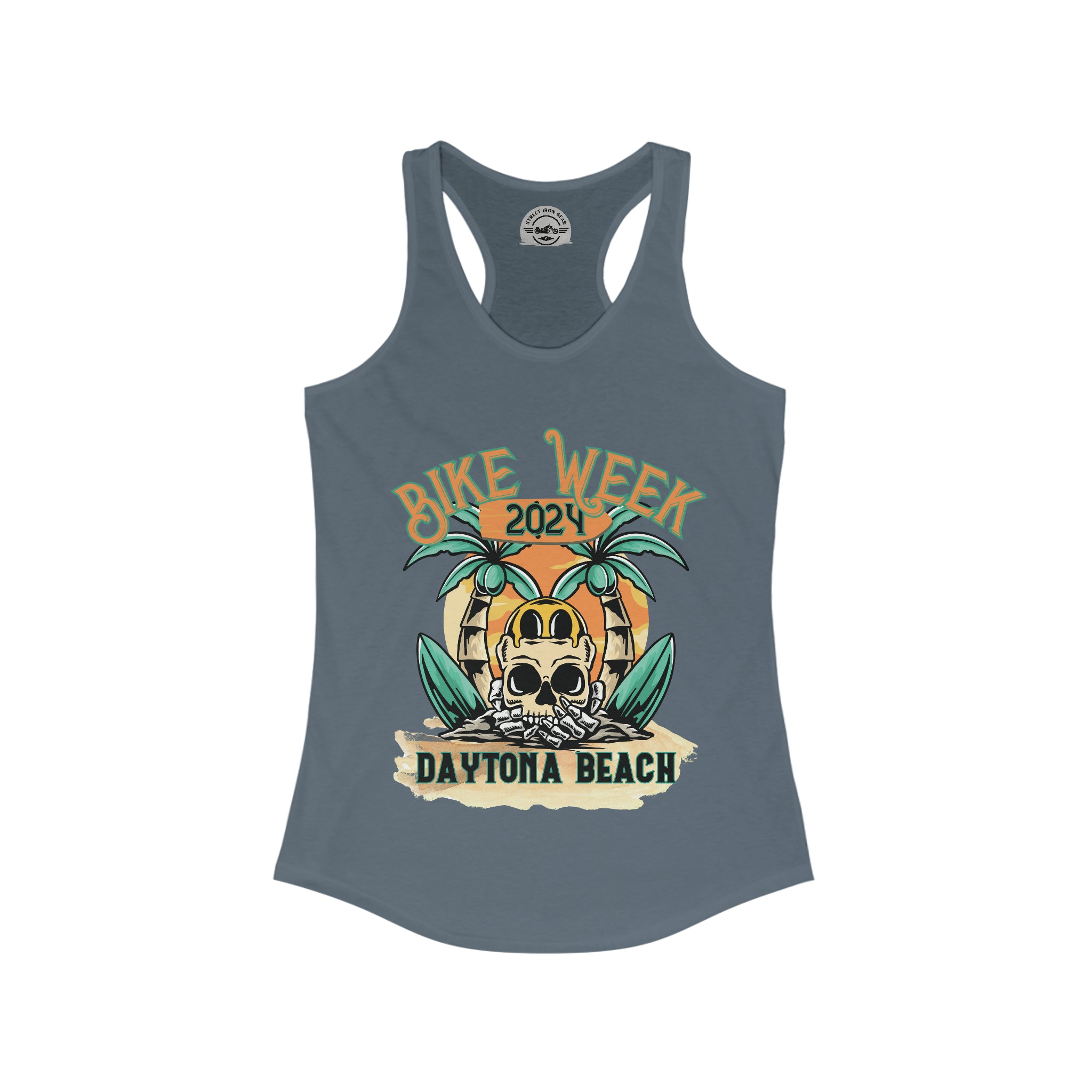 Daytona Beach Bike Week 2024 Womens Racerback Tank