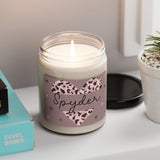 Spyder Love Animal Print Heart Scented Soy Candle