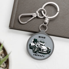 Wind Therapy Can-Am Spyder Motorcycle Acrylic Keychain | Grey