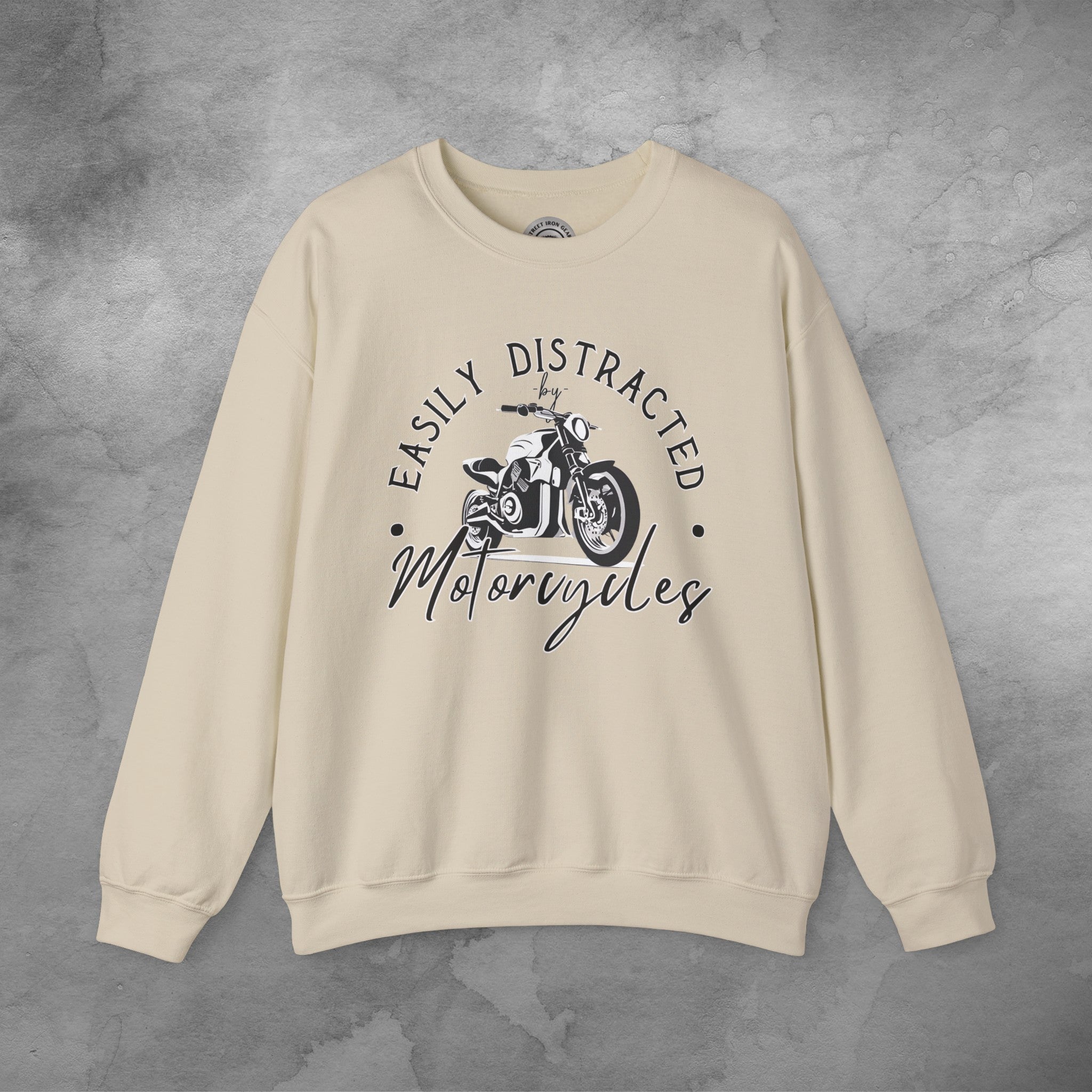 Funny Motorcycle Crew Neck Sweatshirt