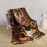 Can-Am Ryker Animal Print Fleece Sherpa Blanket