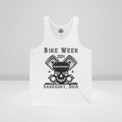 Ohio Bike Rally 2024 Tiki Skull Unisex Jersey Tank