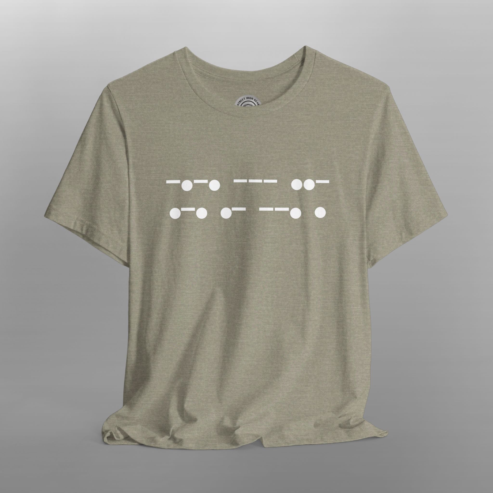 Morse Code 'Courage' Crew Neck TShirt