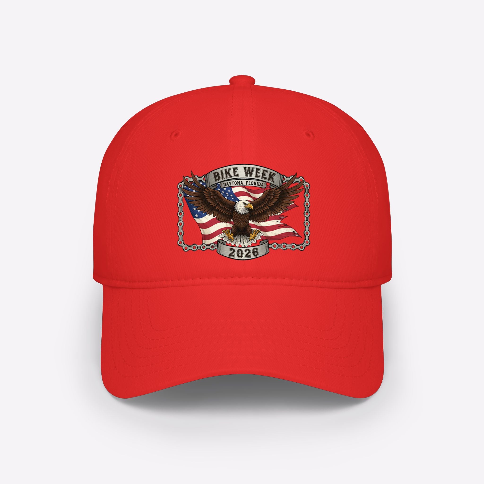 Daytona Bike Week 2026 Patriotic Eagle Baseball Cap