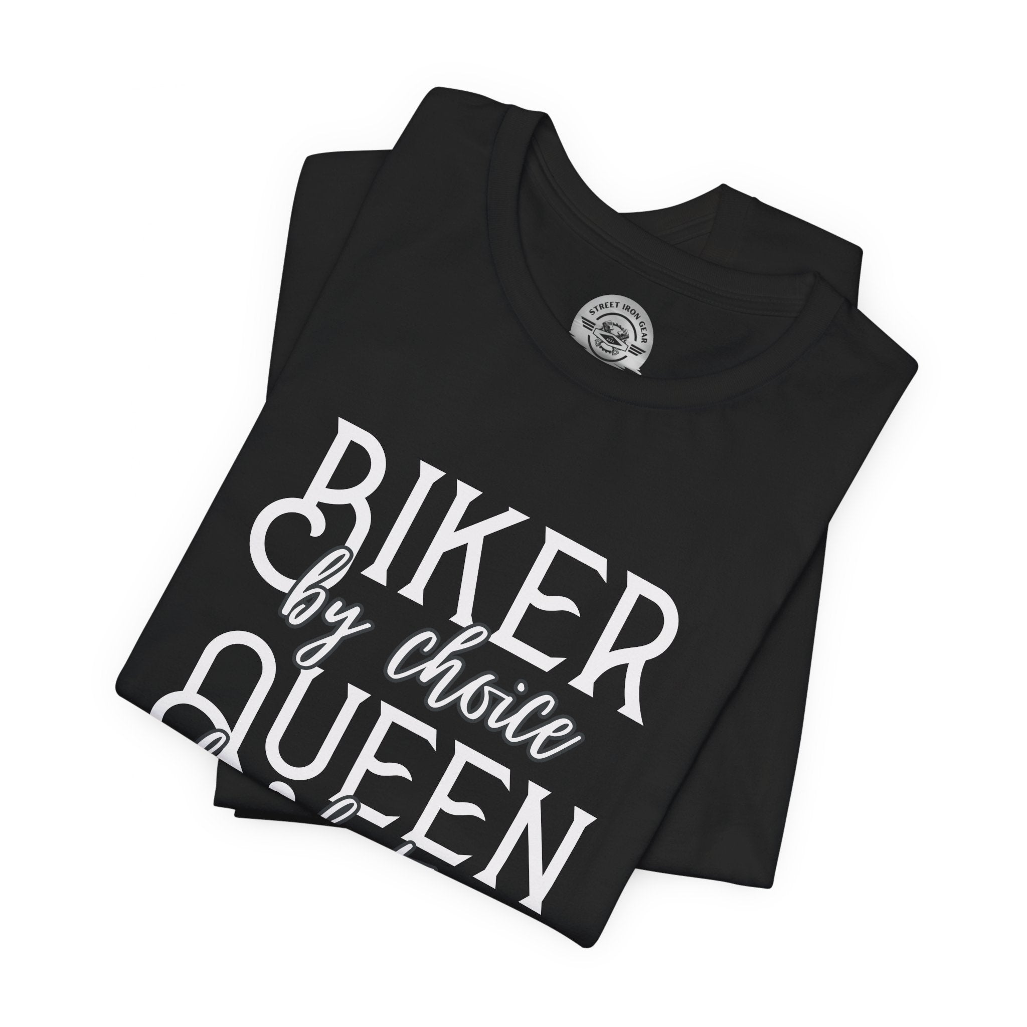 Ladies Biker-Themed Crew Neck TShirt