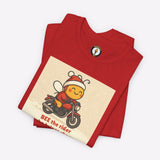 Holiday Biker Bee Rider Christmas T-Shirt by Motorcycle Inn