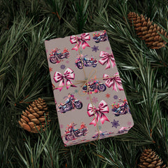 Cottagecore Motorcycle & Bows Gift Wrap