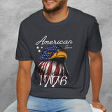 Motorcyclist Map - American Since 1776 Crew Neck TShirt