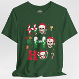 Funny Christmas Skull Crew Neck TShirt