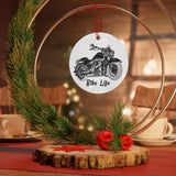 Motorcycle Aluminum Christmas Ornament