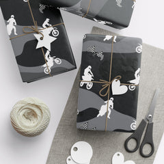 Camo Motocross Dirt Bike Gift Wrap
