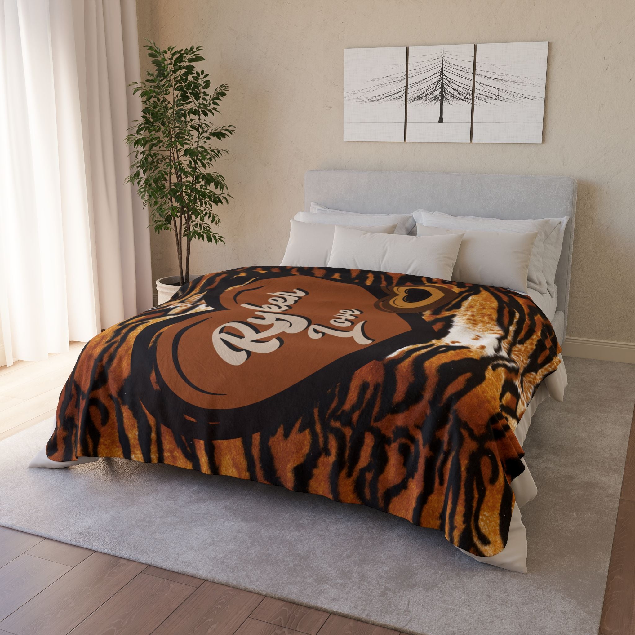 Can-Am Ryker Animal Print Fleece Sherpa Blanket