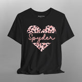 Can-Am Spyder Animal Print Heart Crew Neck TShirt