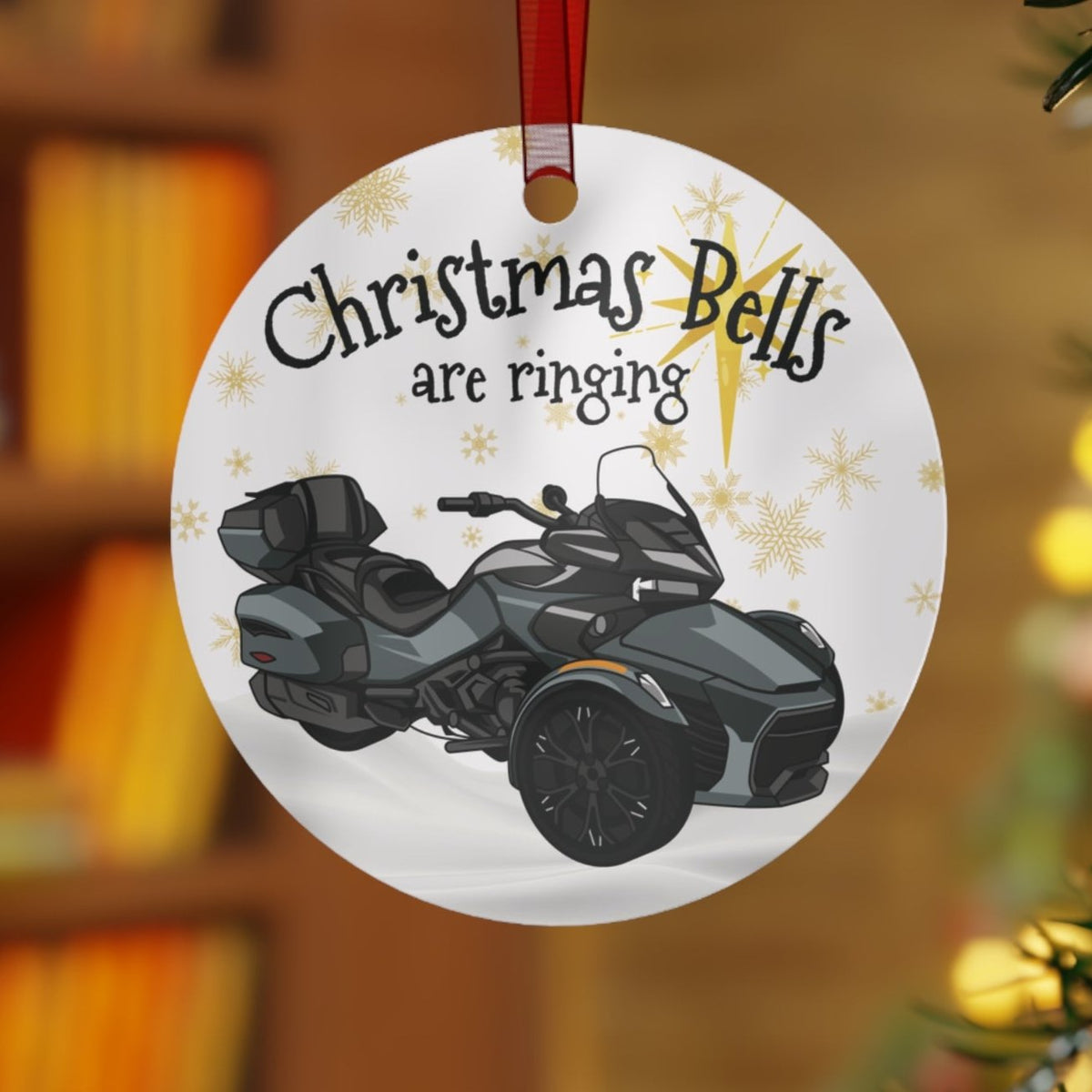 Can-Am Spyder F3-L Aluminum Christmas Ornament