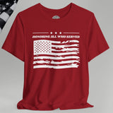 American Veteran Flag Crew Neck TShirt